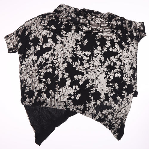 Phase Eight Floral Black Viscose Top for Women - Elegant & Stylish
