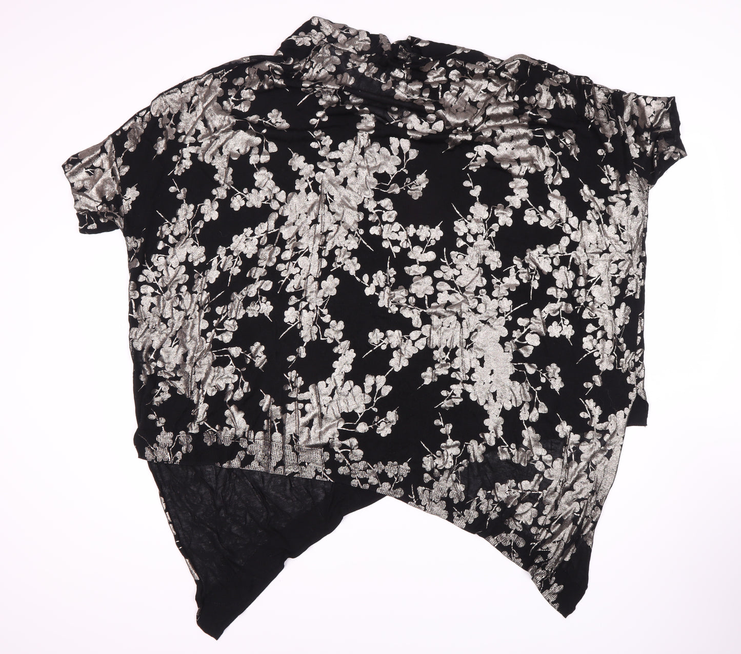 Phase Eight Floral Black Viscose Top for Women - Elegant & Stylish
