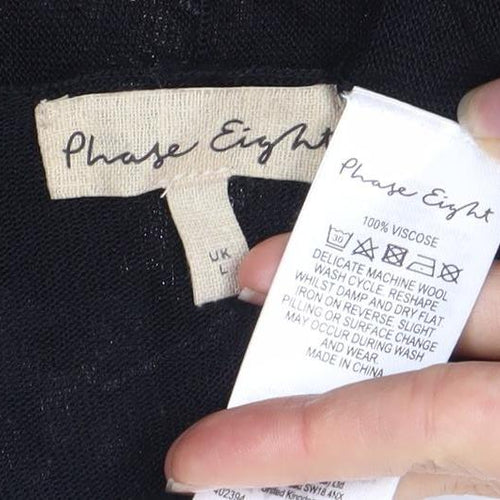 Phase Eight Floral Black Viscose Top for Women - Elegant & Stylish