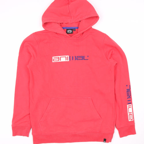 Animal Girls Red Pullover Hoodie 13-14 Years