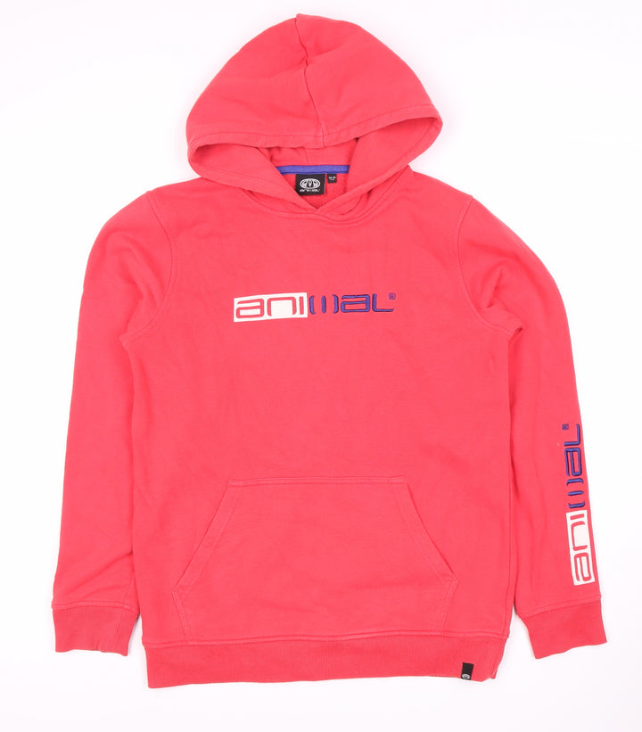 Animal Girls Red Pullover Hoodie 13-14 Years