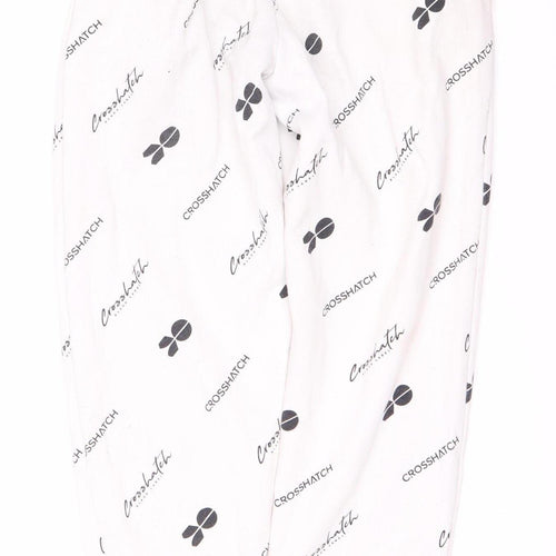 Crosshatch Unisex Adults White Trousers XS