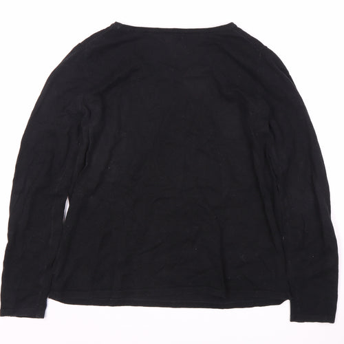 Gap Women's Black M Pullover Jumper - Cheers Graphic