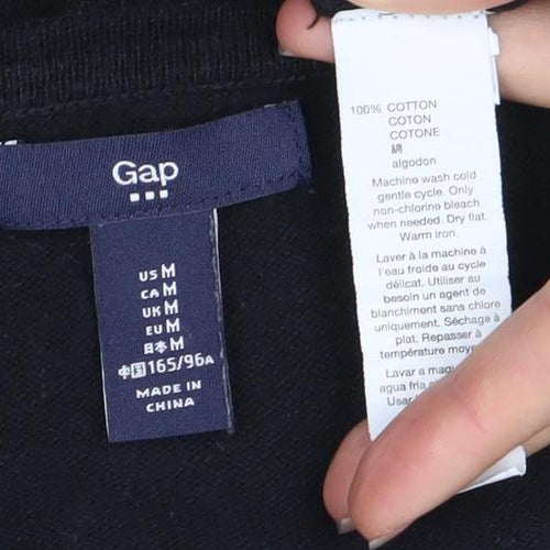 Gap Women's Black M Pullover Jumper - Cheers Graphic