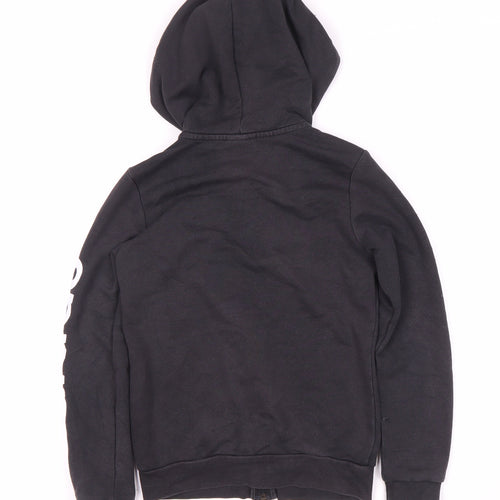 Adidas Boys Black Full Zip Hoodie 9-10 Years