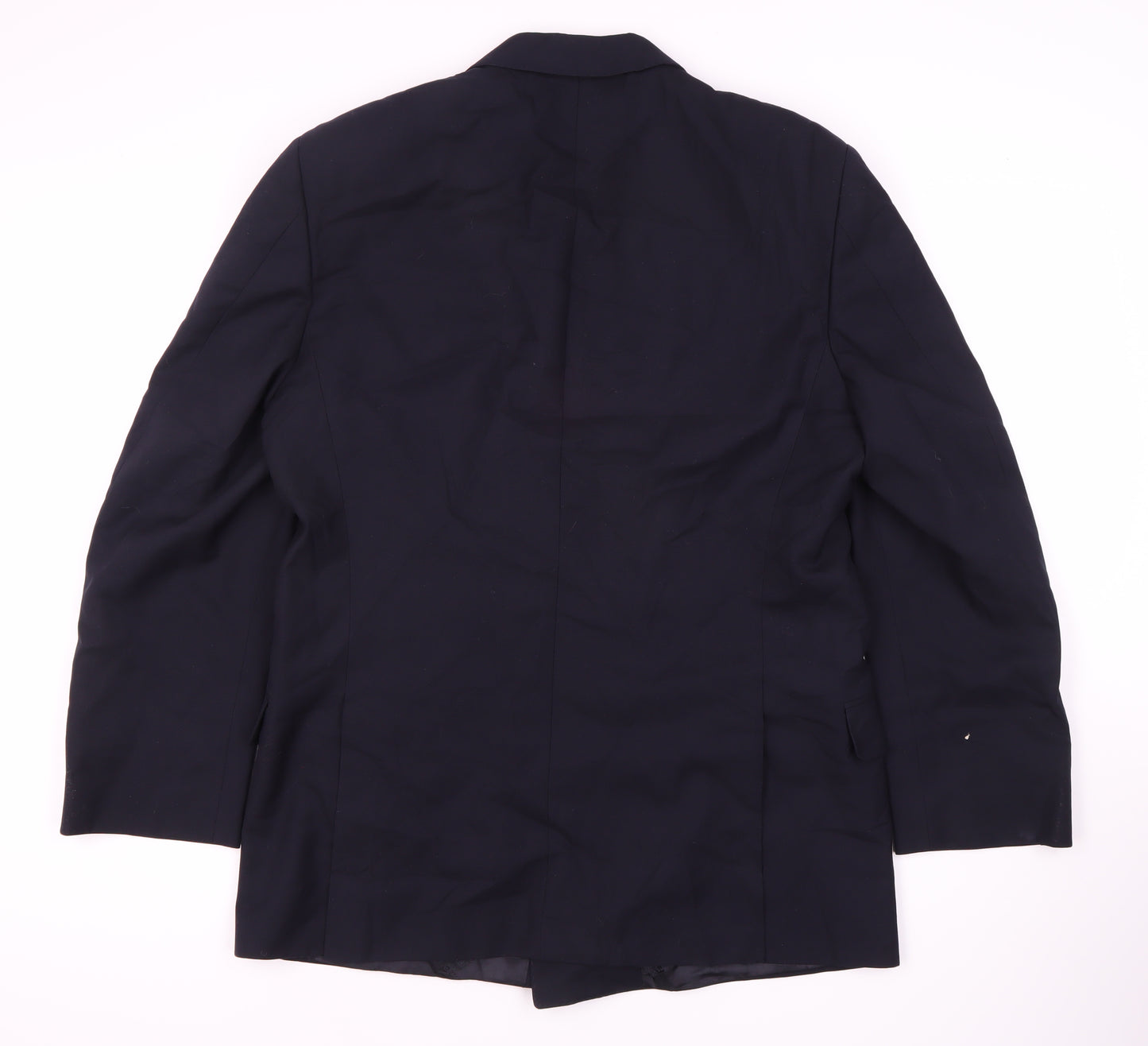 Jaeger Men's Blue Wool Double-Breasted Blazer Size 50R