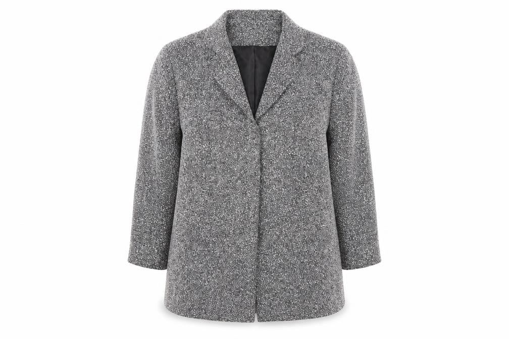 Front view of Classics Women's Grey Coat, size 18