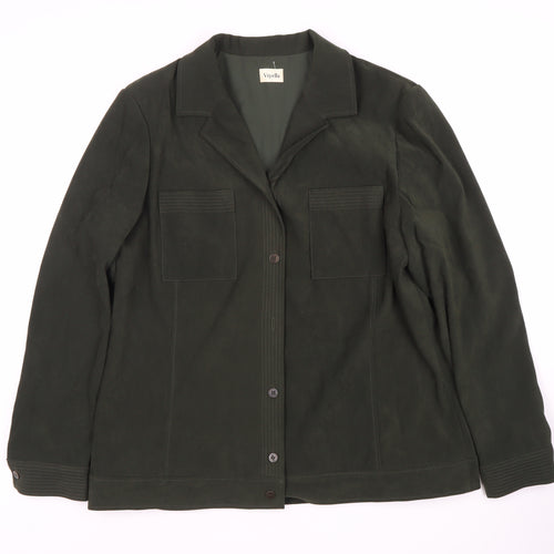 Viyella Women's Green Cotton Jacket Size 16