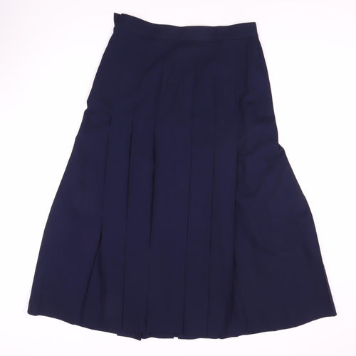 Antonette Women's Blue Pleated Midi Skirt Size 10