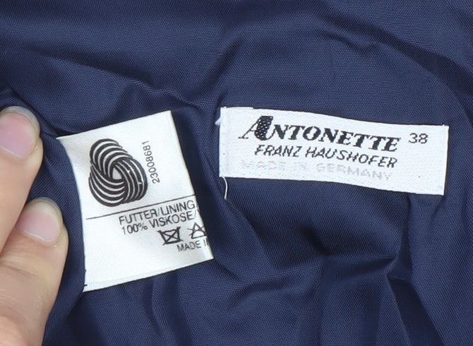 Antonette Women's Blue Pleated Midi Skirt Size 10