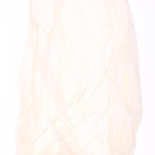 Birger & Mikkelsen Women's Ivory Silk Skirt L