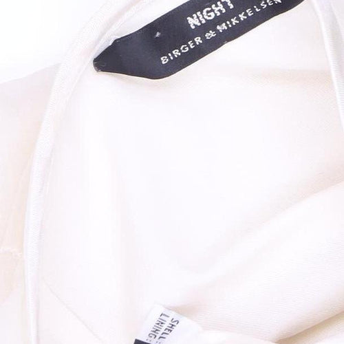 Birger & Mikkelsen Women's Ivory Silk Skirt L