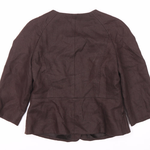 Episode Women's Brown Linen Blazer Size 12