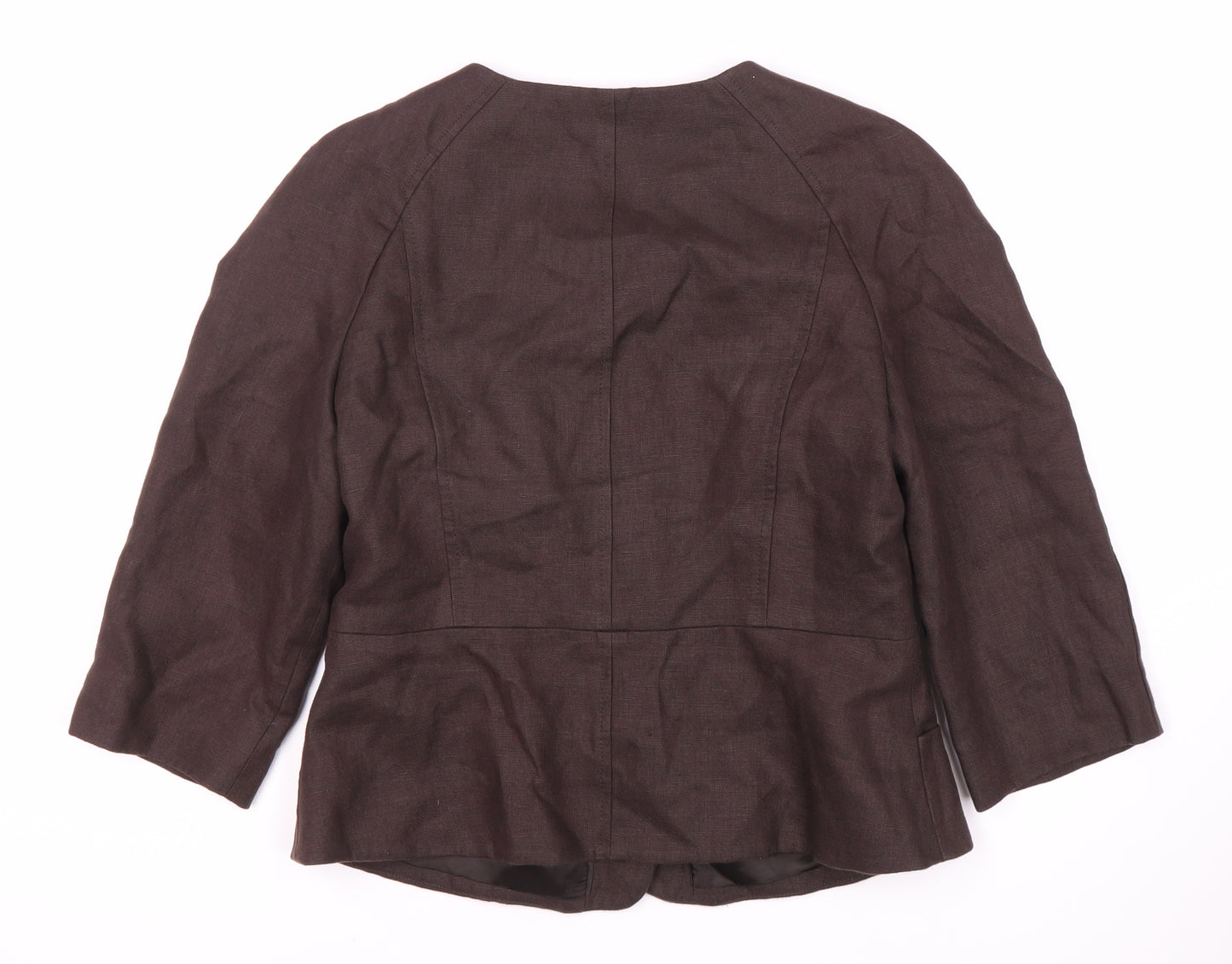 Episode Women's Brown Linen Blazer Size 12