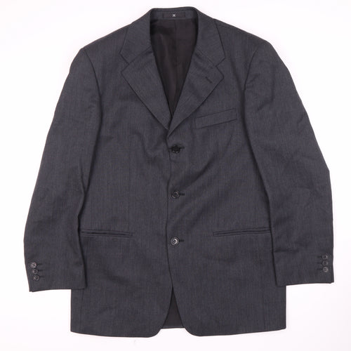 Ciro Citterio Men's Grey Wool Blazer, Size 38R Formal