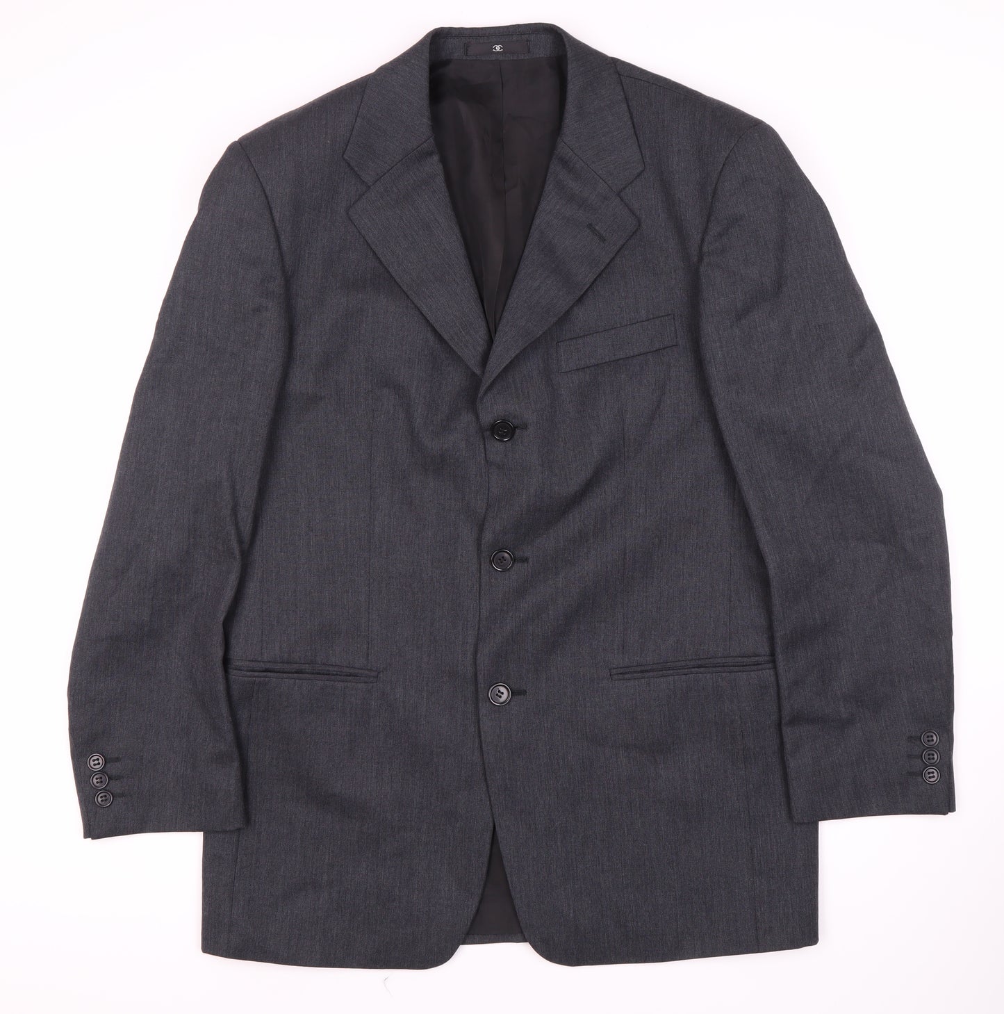 Ciro Citterio Men's Grey Wool Blazer, Size 38R Formal
