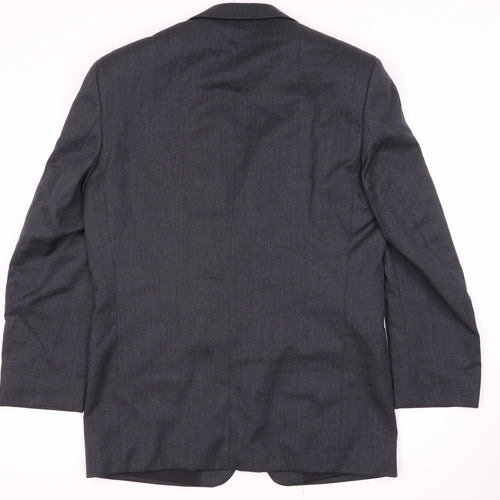 Ciro Citterio Men's Grey Wool Blazer, Size 38R Formal