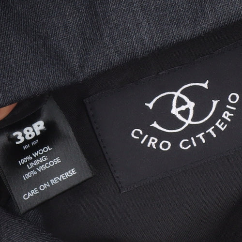 Ciro Citterio Men's Grey Wool Blazer, Size 38R Formal