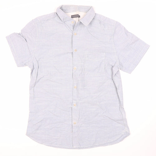 ROCHA John Rocha Men's White Button-Up Shirt M