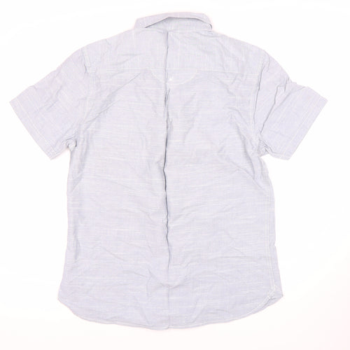ROCHA John Rocha Men's White Button-Up Shirt M