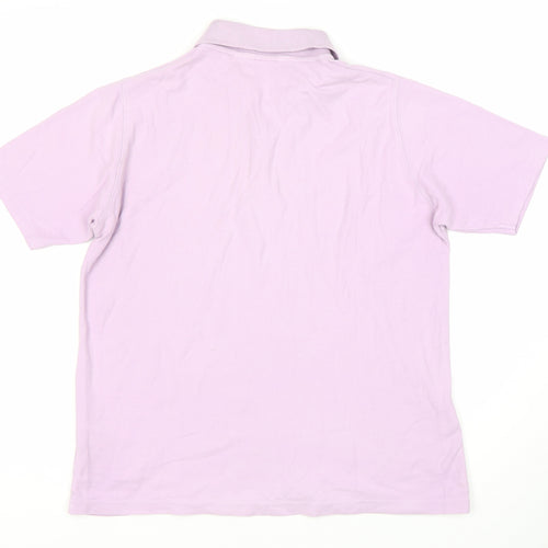 EWM Womens Purple Polo Shirt M, Short Sleeves, Casual