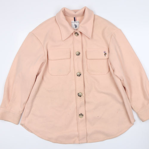U.S. Polo Assn. Women's Pink Basic Jacket L