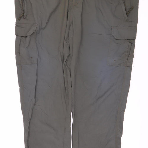 Mountain Warehouse Men's Green Cargo Trousers Size 42