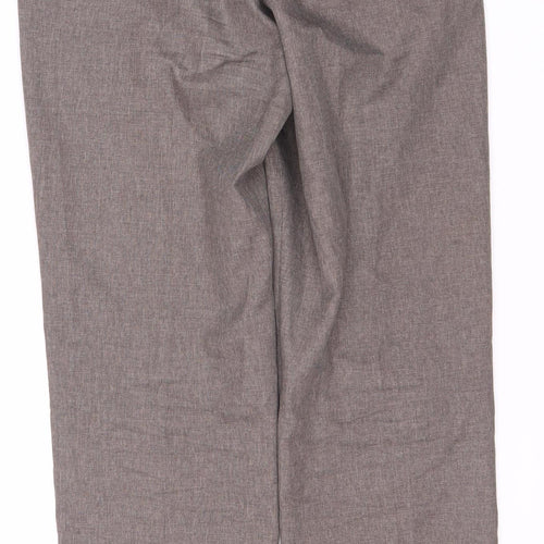 Jack Reid Men's Grey Regular Fit Trousers 32R