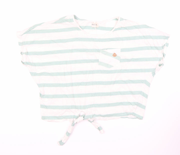 Saltrock Women's Striped Cropped T-Shirt, Size 12