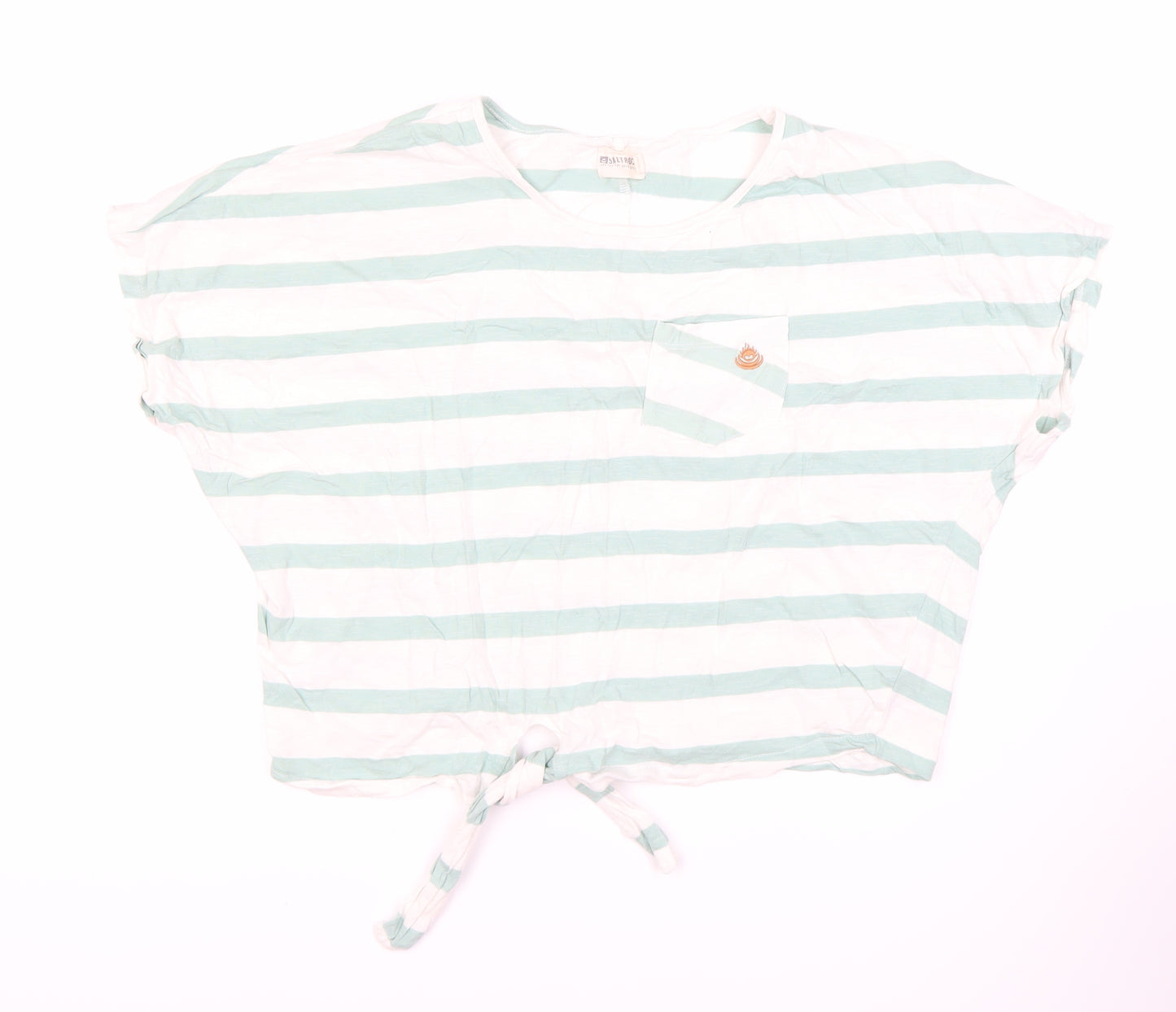 Saltrock Women's Striped Cropped T-Shirt, Size 12
