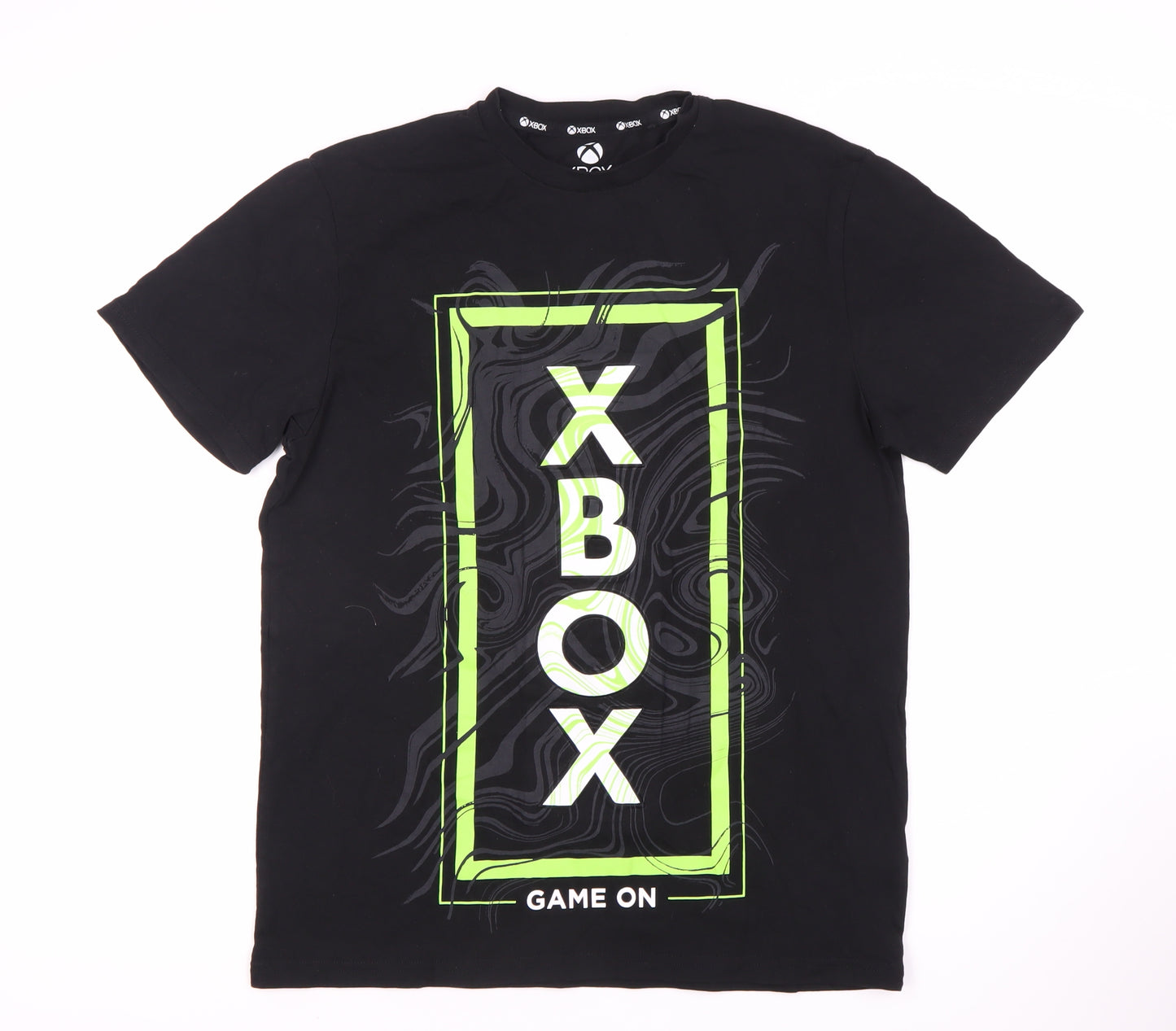 Xbox Black Men's T-Shirt M Graphic Logo Short Sleeve