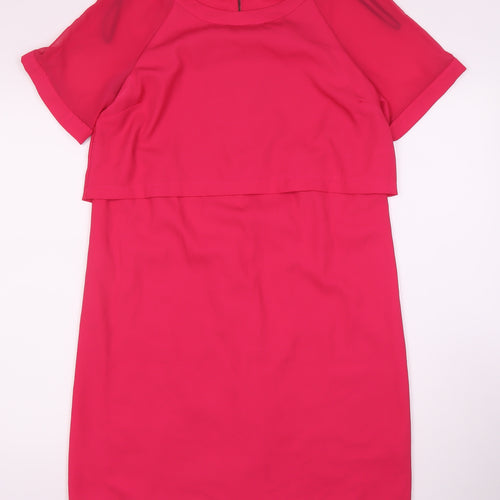 Betty Jackson Black Pink Women’s Shift Dress Size 14