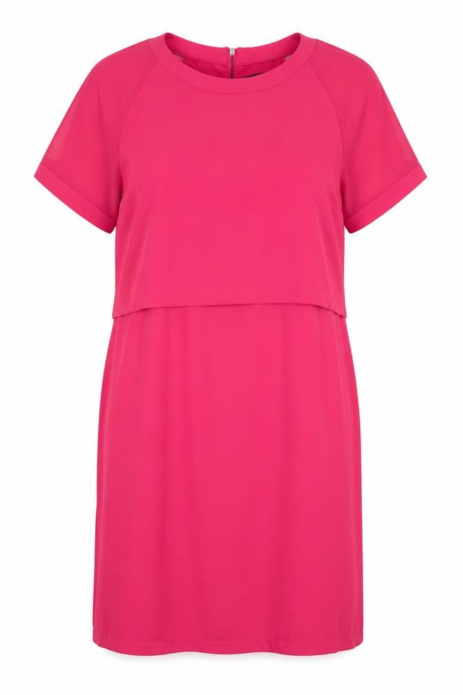 Betty Jackson Black Pink Women’s Shift Dress Size 14
