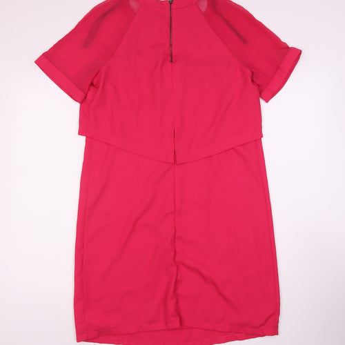 Betty Jackson Black Pink Women’s Shift Dress Size 14