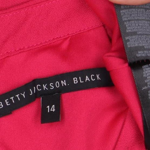 Betty Jackson Black Pink Women’s Shift Dress Size 14