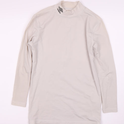 Umbro Women's Beige Long Sleeve Activewear Top L