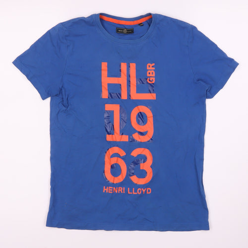 Henri Lloyd Boys Blue Graphic Print T-Shirt, Size 12-13 Years