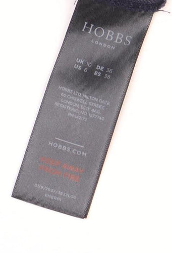 Hobbs Women's Blue Wool A-Line Midi Skirt Size 8