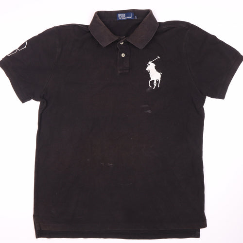 Ralph Lauren Men's Black Polo Shirt XL