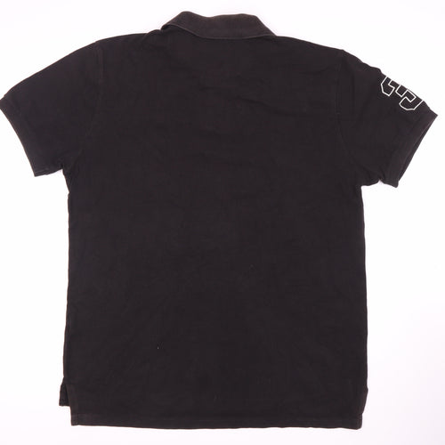 Ralph Lauren Men's Black Polo Shirt XL