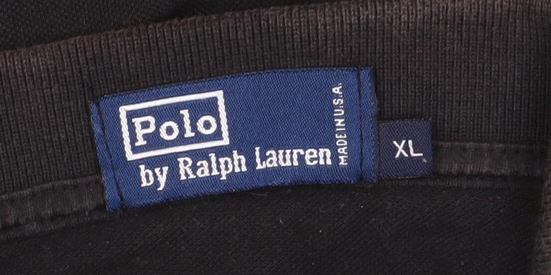 Ralph Lauren Men's Black Polo Shirt XL