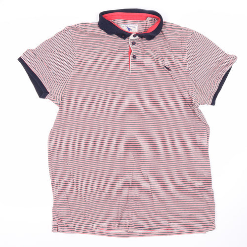 Ted Baker Men's Multicoloured Striped Polo Shirt, Size S