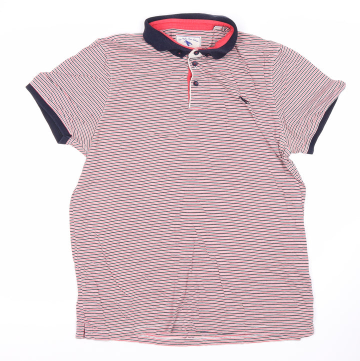Ted Baker Men's Multicoloured Striped Polo Shirt, Size S