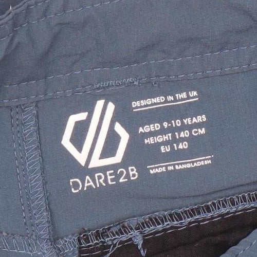 Dare2B Boys Blue Cargo Trousers 9-10 Years Adjustable Waist