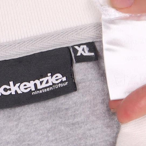McKenzie Men's White XL Polo Shirt with Logo