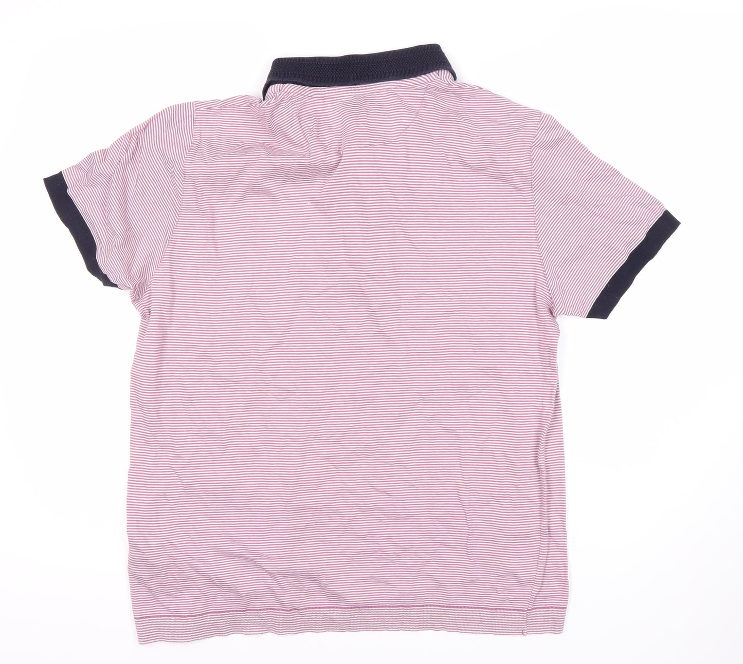 Ted Baker Men's Pink Striped Polo Shirt A