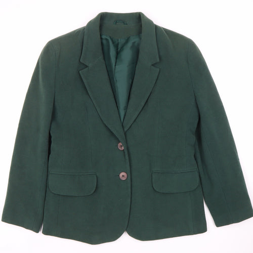 The Principles of Petite Women's Green Blazer, Size 14, Wool Blend