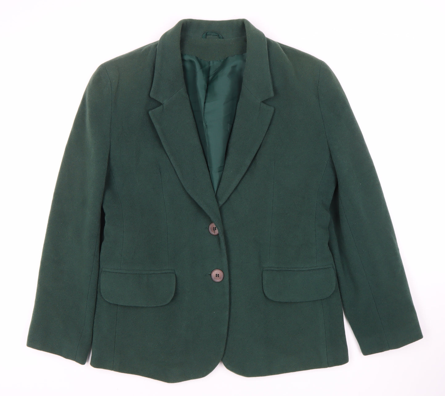 The Principles of Petite Women's Green Blazer, Size 14, Wool Blend