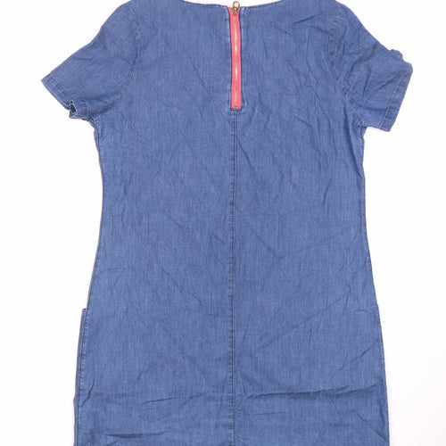 Joules Women's Blue Size 8 Denim Dress