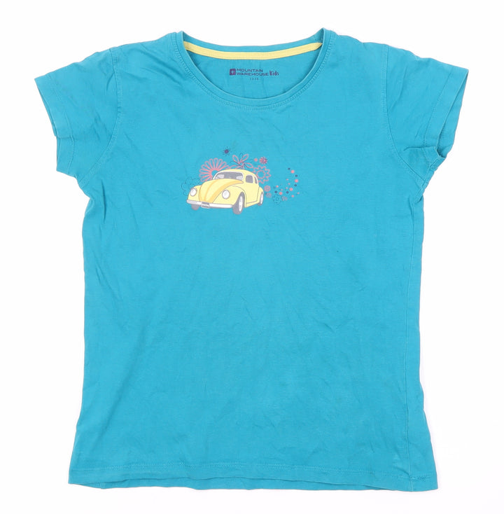 Mountain Warehouse Girls Blue Graphic T-Shirt 13-14 Years